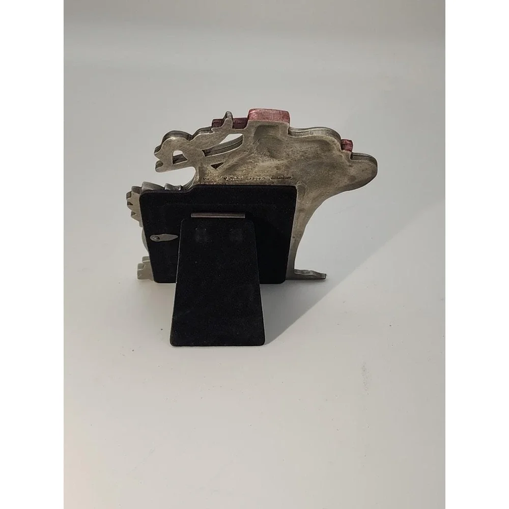 Hudson Creek fine pewter baby girl Stork‎ bird delivery frame for 2x2.5